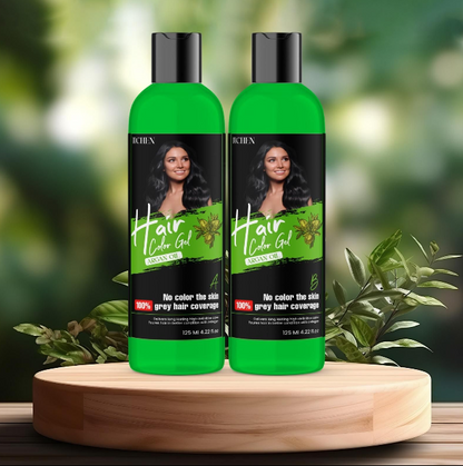 Hair Color Gel - 100% Gray Hair Coverage 125ML (Pack of 2)